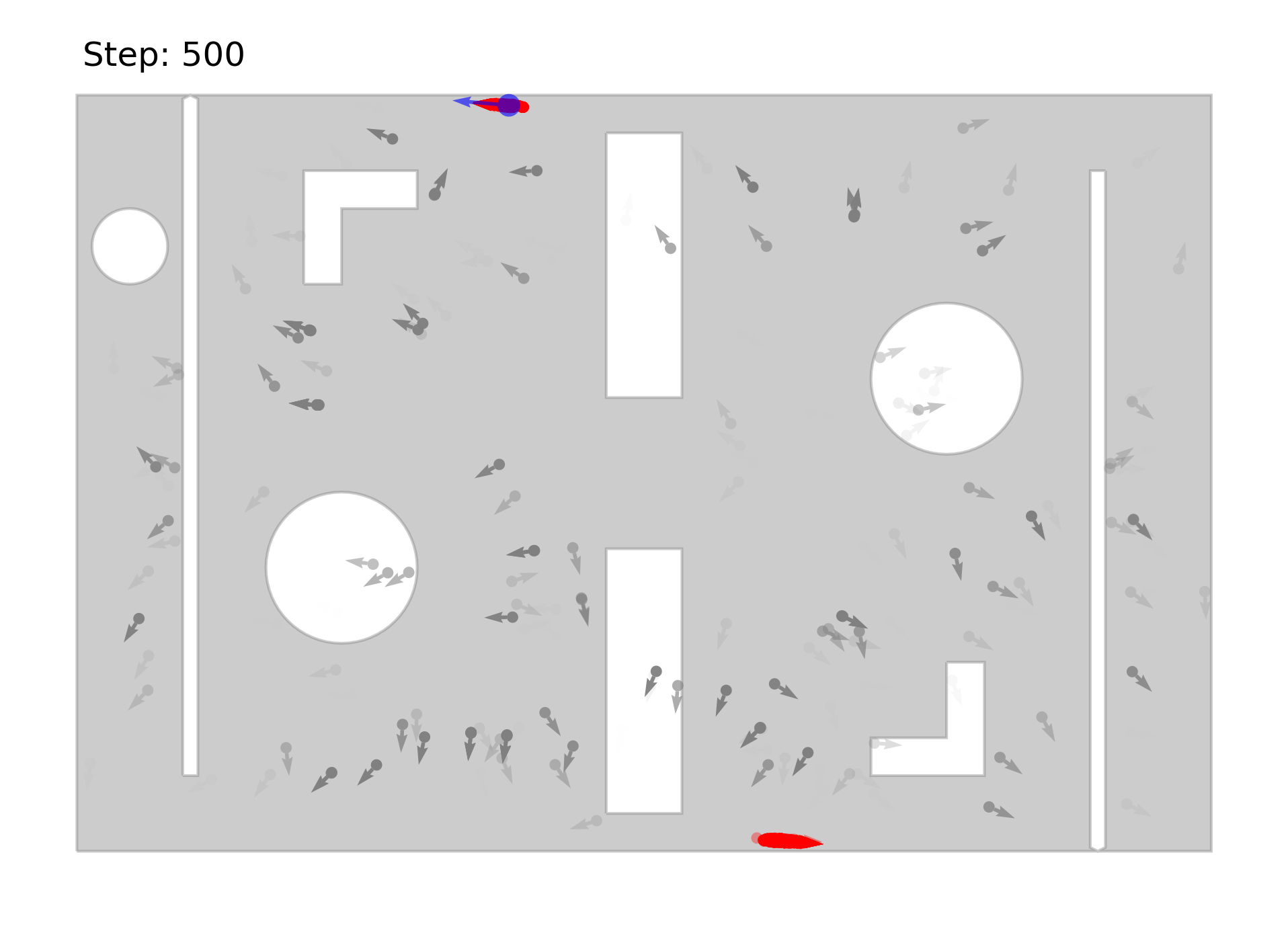 Monte Carlo Localization simulator visualization
